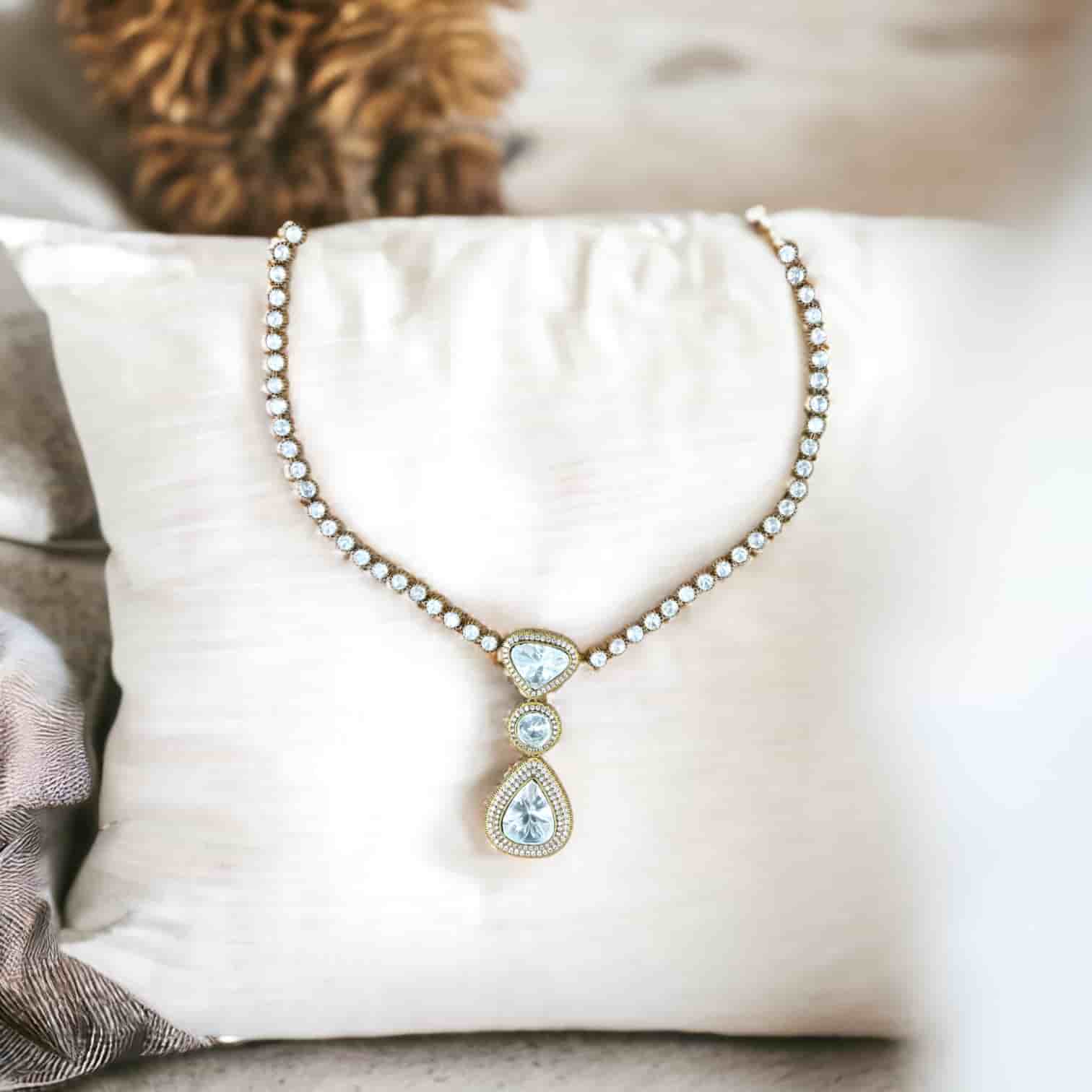 BIG POLKI PENDANT SET