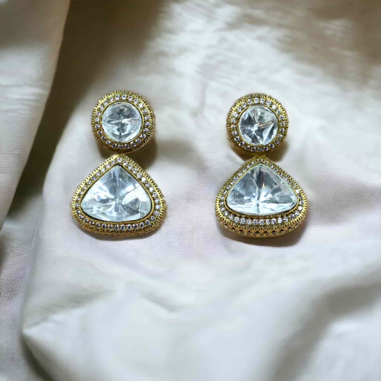 BIG POLKI PENDANT SET