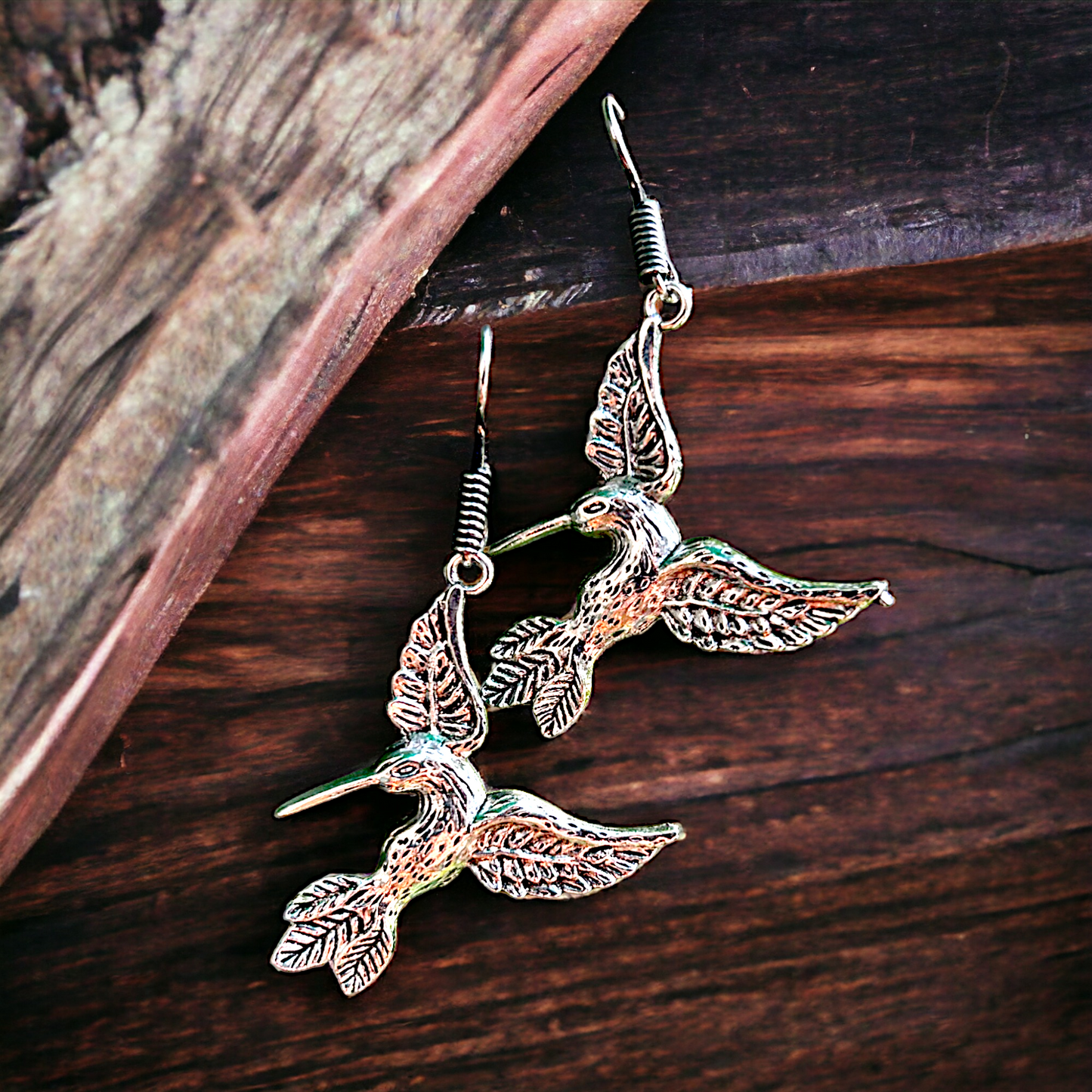 Vyoma Kingfisher Oxidised Earring – Affordable Nature's Elegance