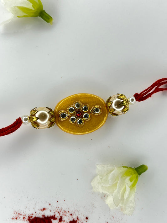 GOLDEN STONE RAKHI