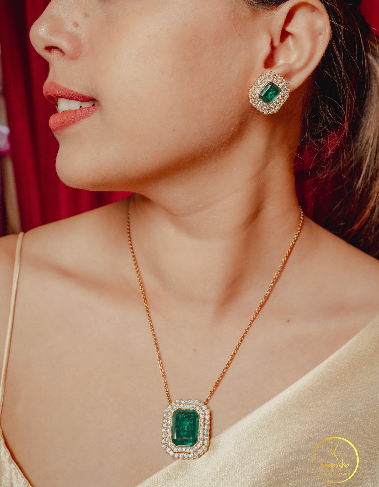 PAYAL POLKI PENDANT SET