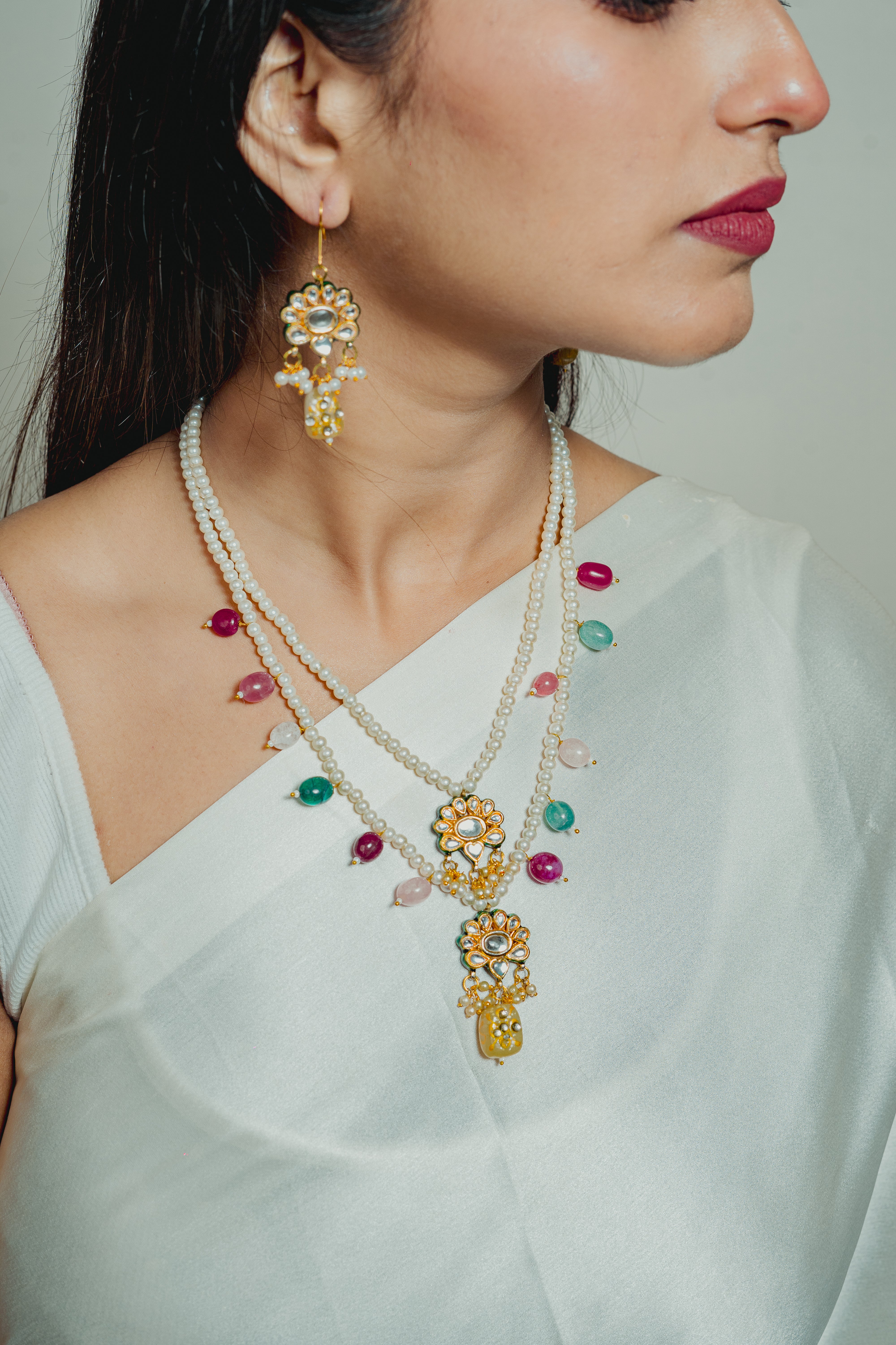 NAVYA 2 LAYER LONG NECKLACE
