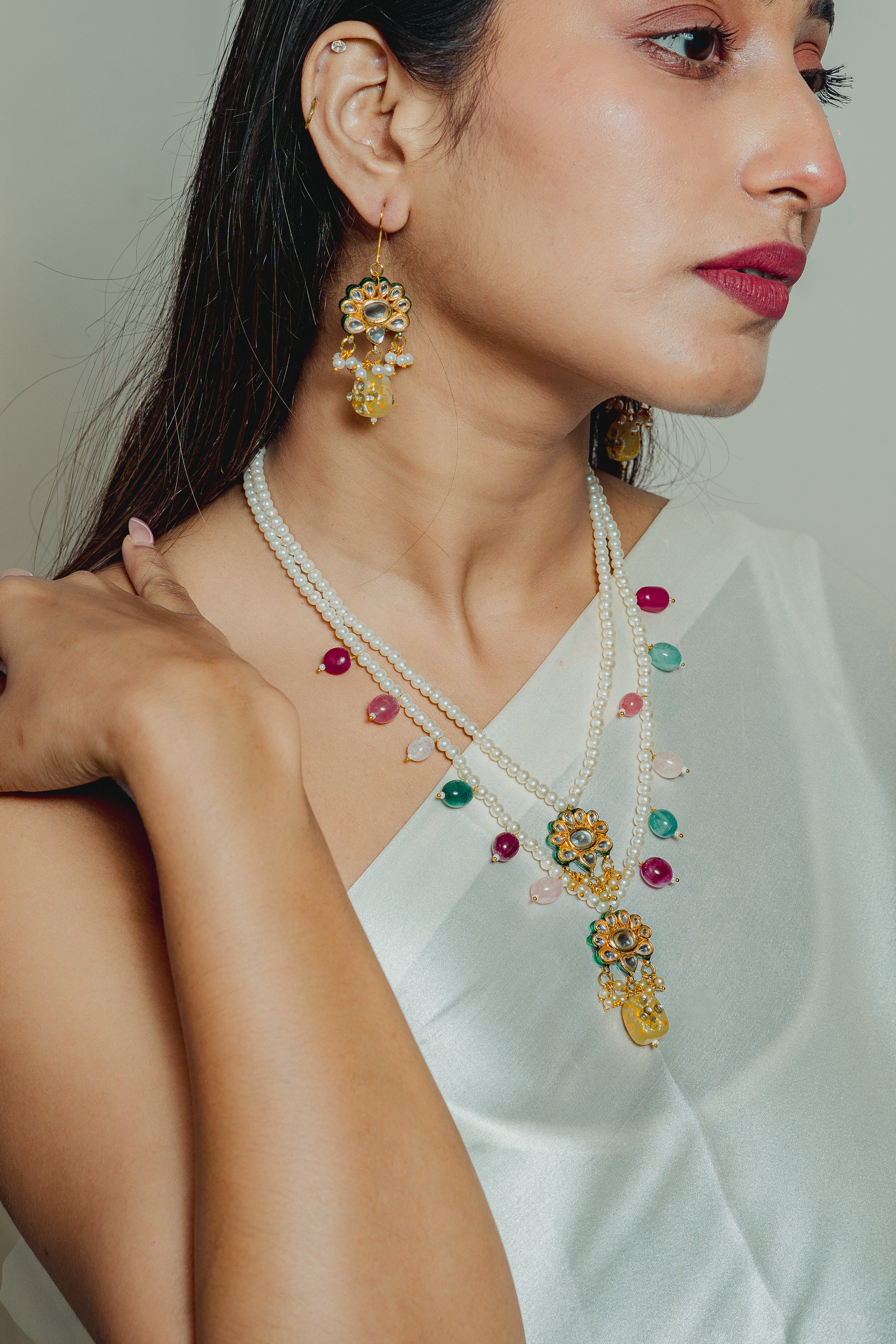 NAVYA 2 LAYER LONG NECKLACE