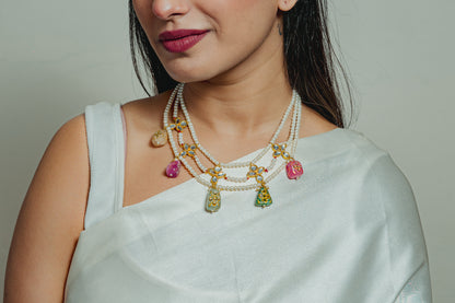 NAVYA NECKLACE 3 LAYER MULTI