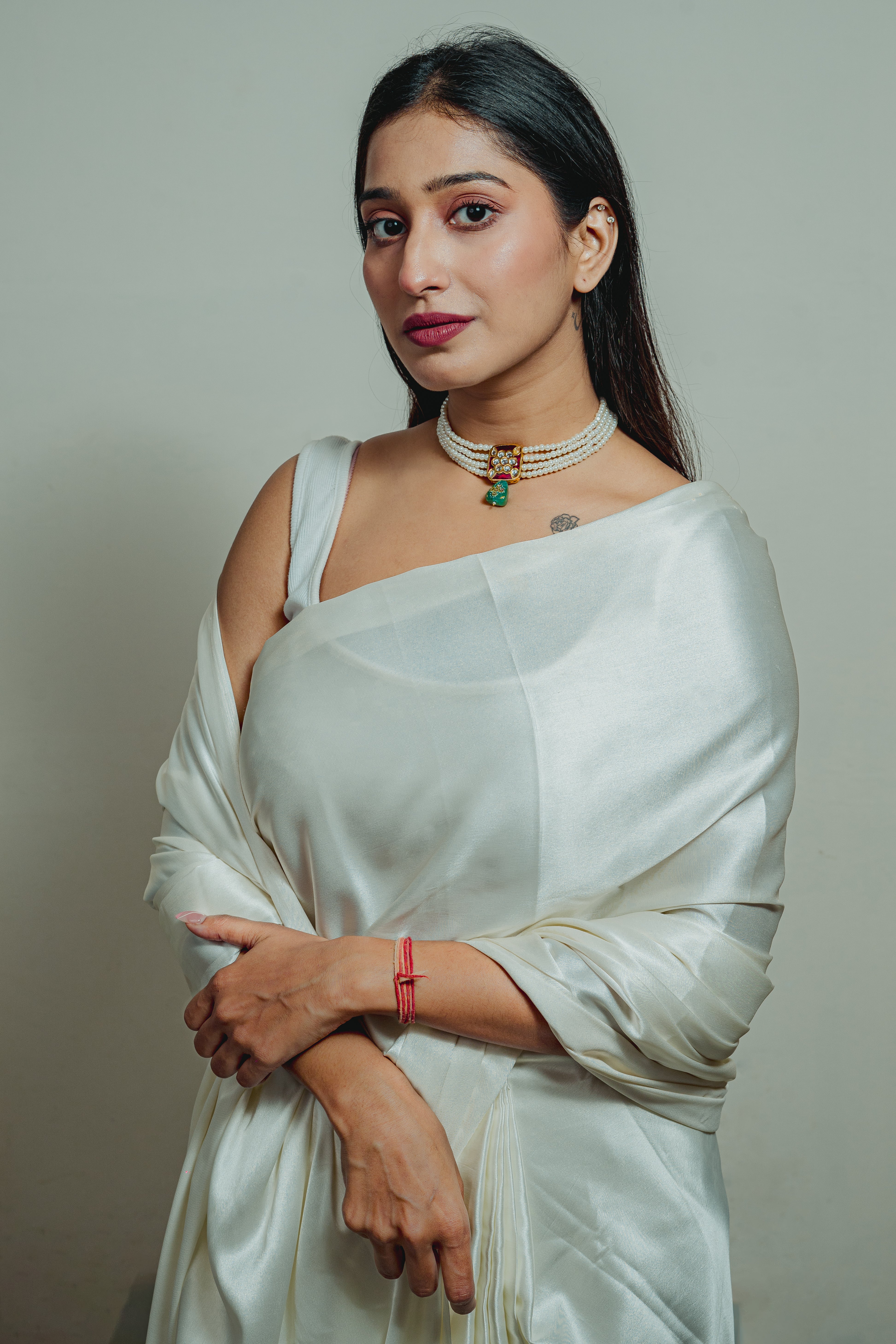 NAVYA MEROON MEENA CHOKER