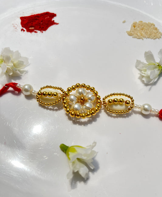 PREMIUM GOLDEN KAUDI RAKHI