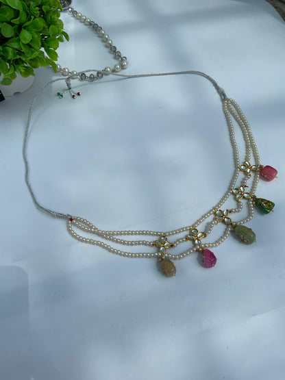 NAVYA NECKLACE 3 LAYER MULTI