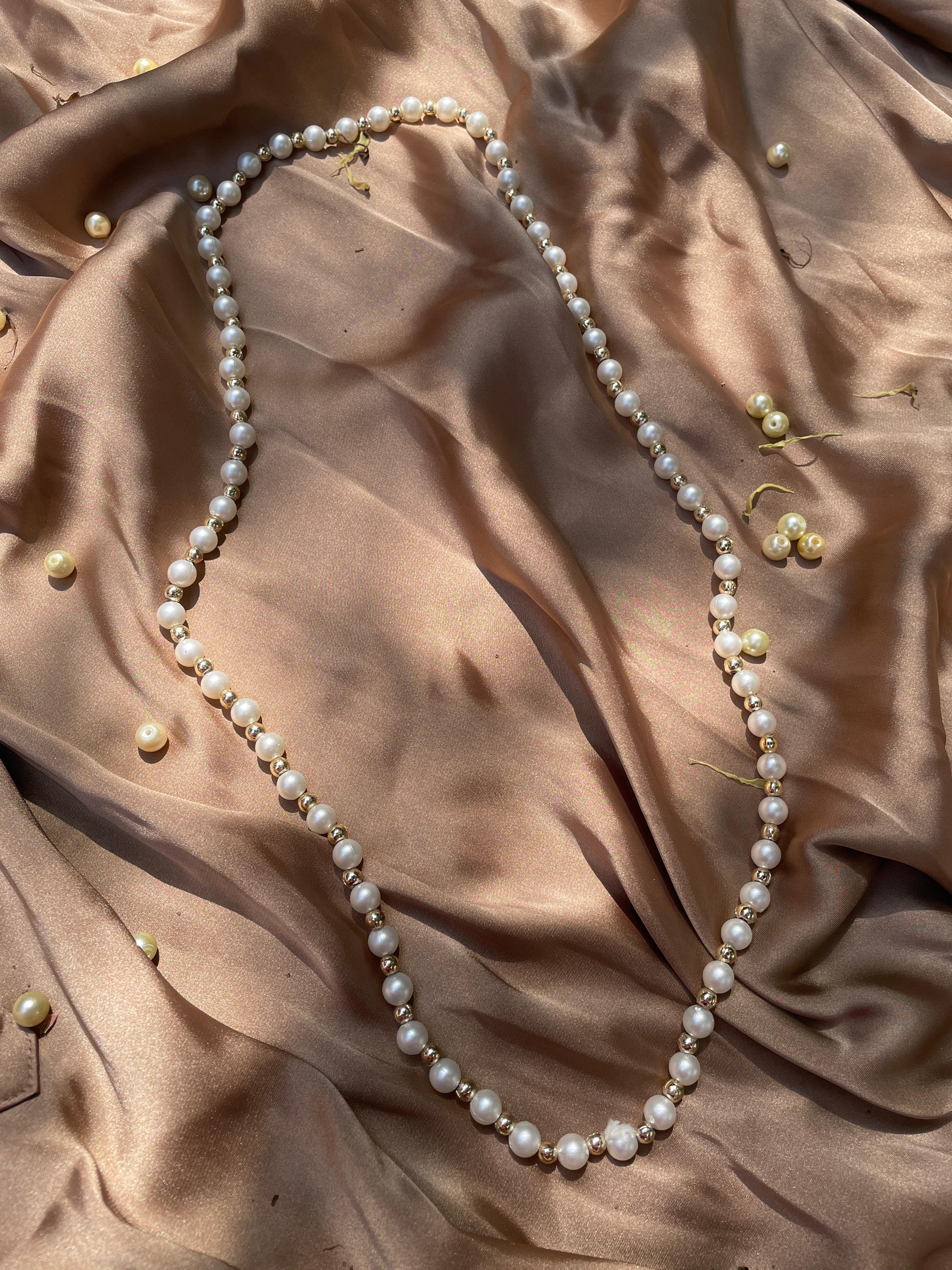 PEARL AND GOLD MATAR MALA/NECKLACE