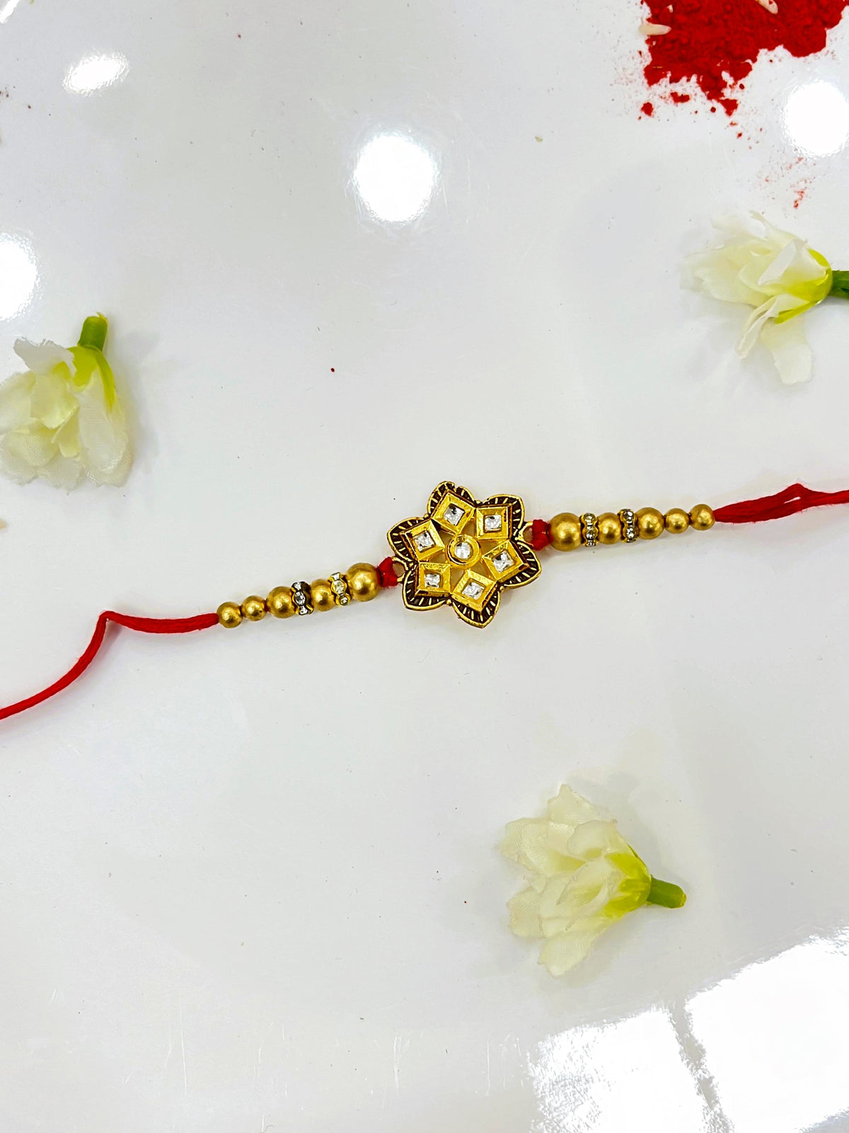 Matt Flower Kundan Bracelet