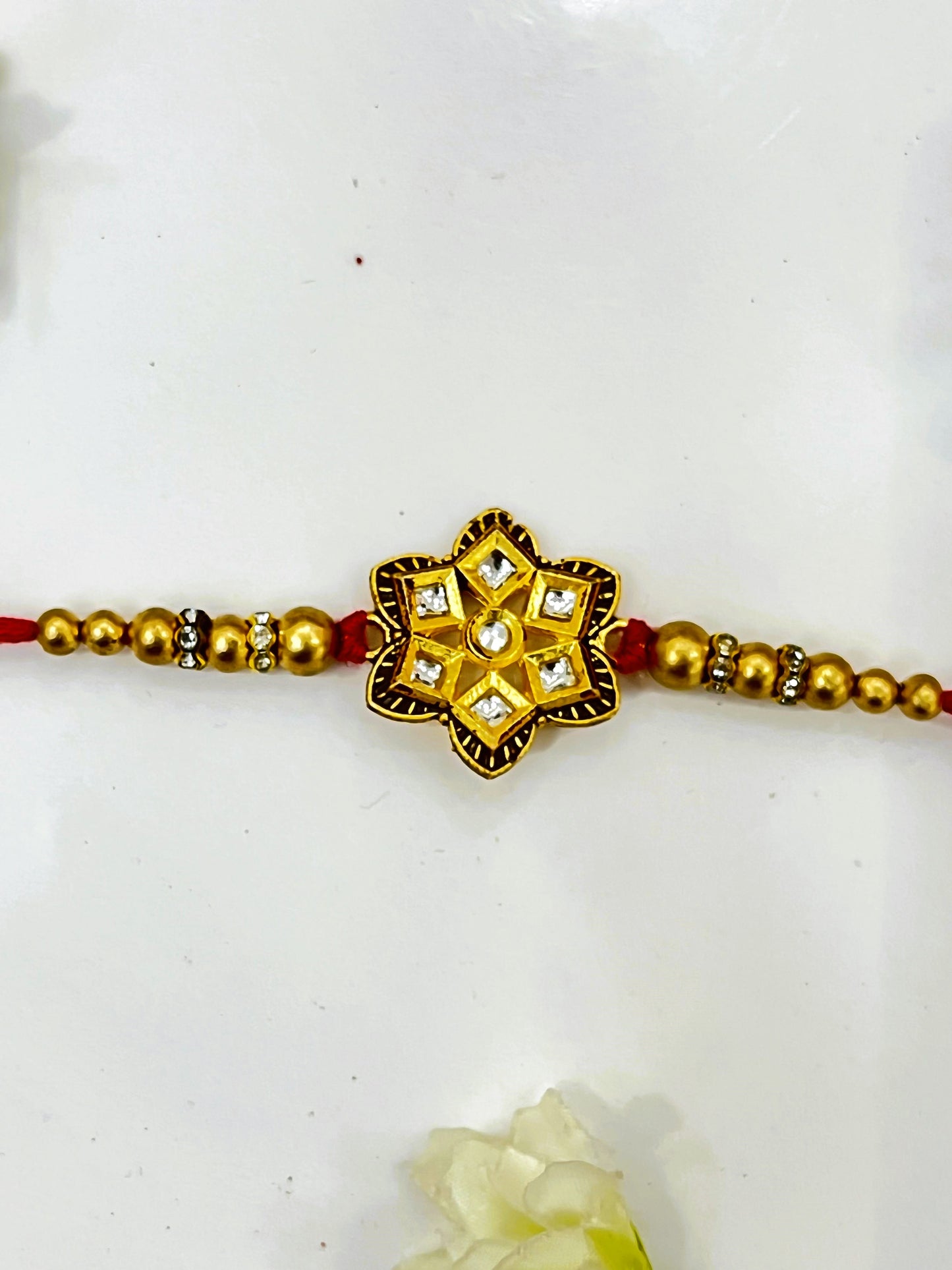 MATT FLOWER KUNDAN RAKHI