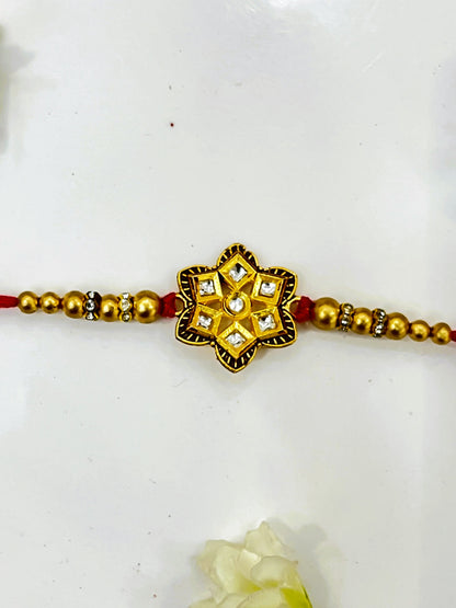 MATT FLOWER KUNDAN RAKHI