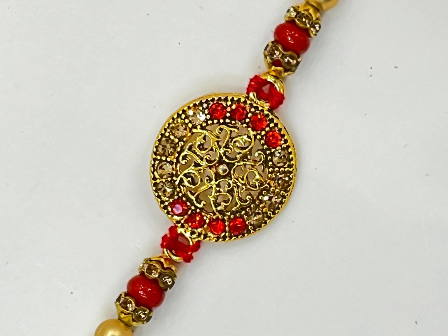 COPPER RAD STONE RAKHI