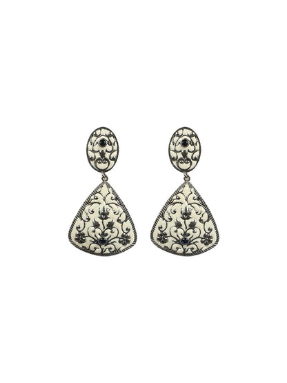 ACHIRA OXIDISED MEENA EARRINGS - KAVIPUSHP