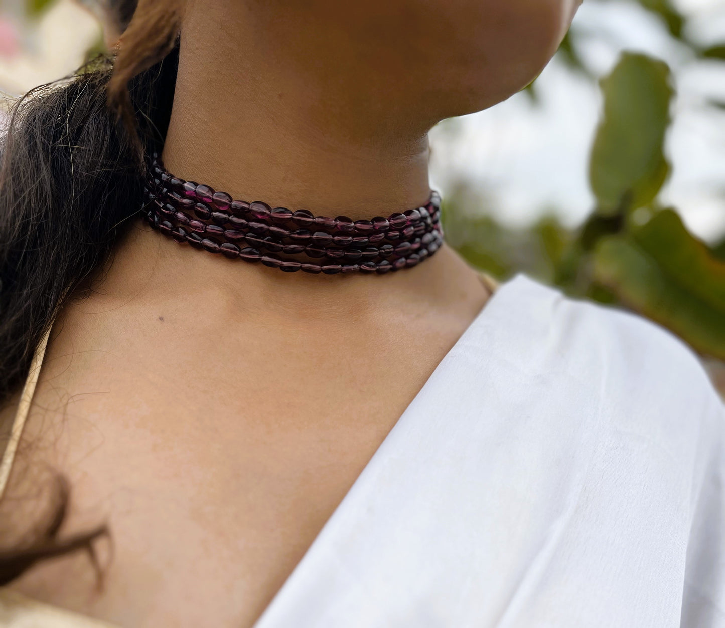 BURGUNDY CHOKER