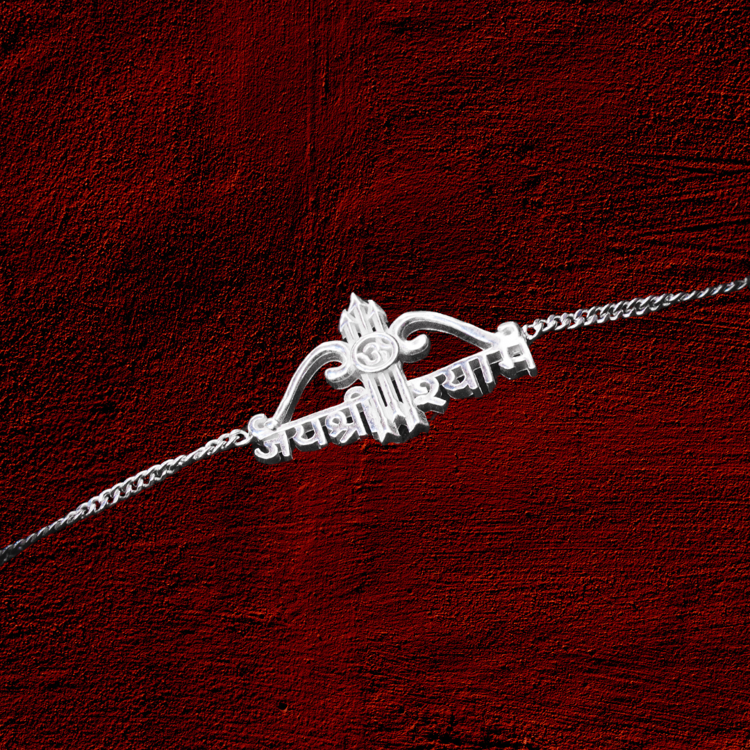 JAI SHREE SHYAAM 925 SILVER RAKHI