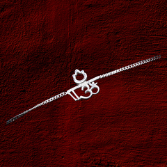 Om 925 Silver Bracelet