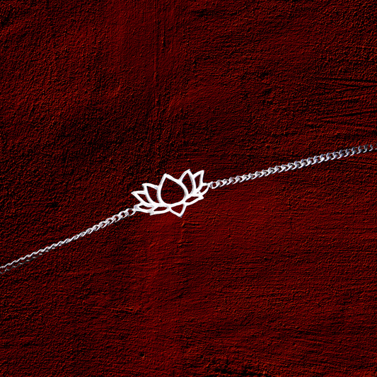 LOTUS 925 SILVER RAKHI