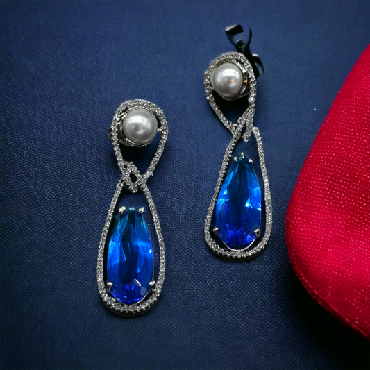 BLUE DIAMOND EARRINGS