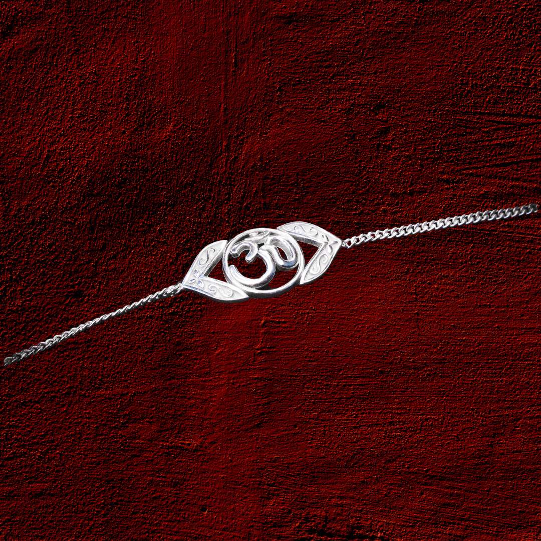 OM STERLING SILVER RAKHI