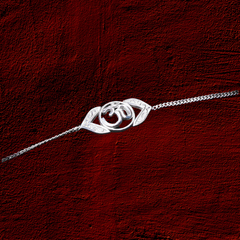 Om Sterling  Silver Bracelet