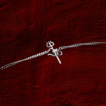 OM TRISHUL RAKHI 925 SILVER RAKHI