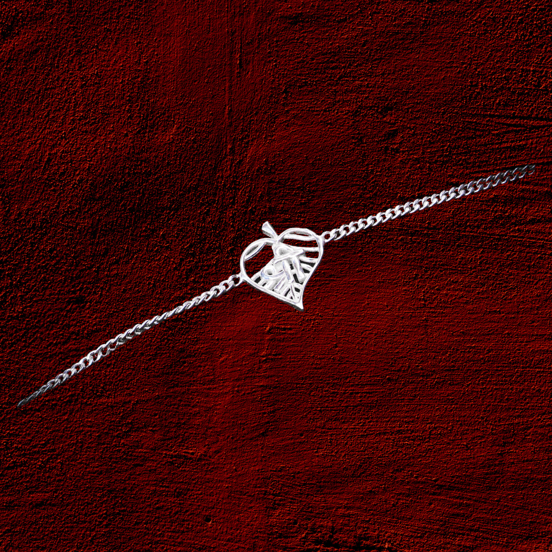 Paan Patta 925 Silver Bracelet