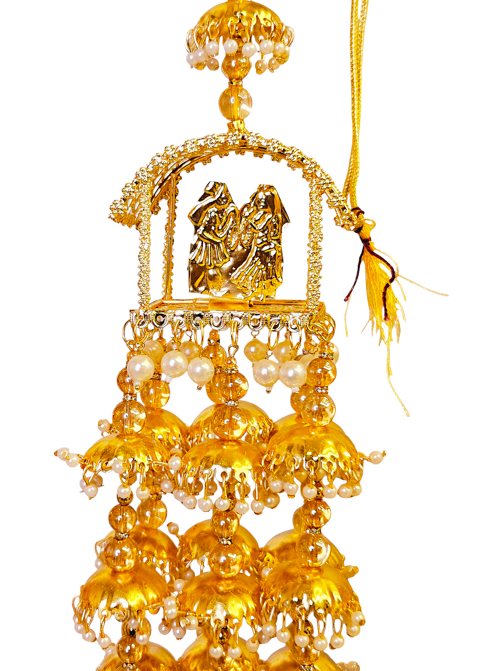 White Pearl Butterfly Kaleere Set by Kavipushp