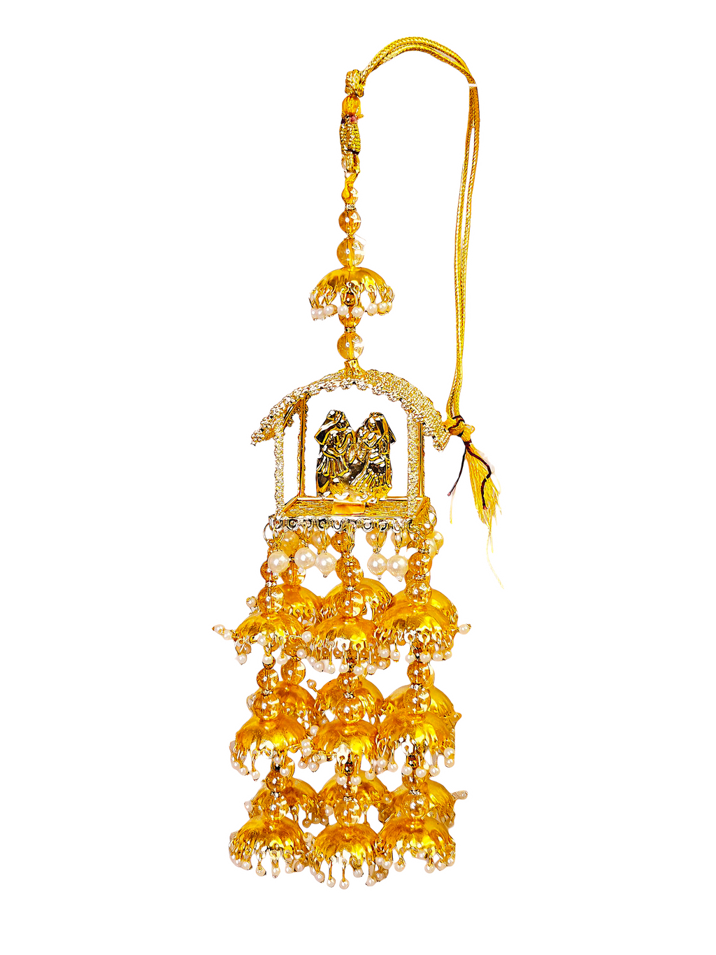 White Pearl Butterfly Kaleere Set by Kavipushp