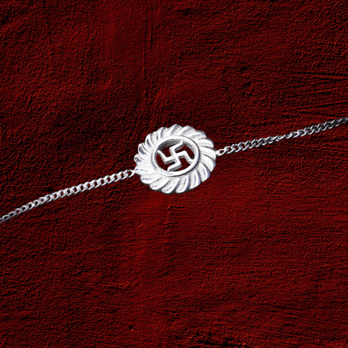 Swastik 925 Silver Bracelet