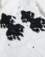 MULTICOLOR BEAD EARRING Kavipushp BLACK 